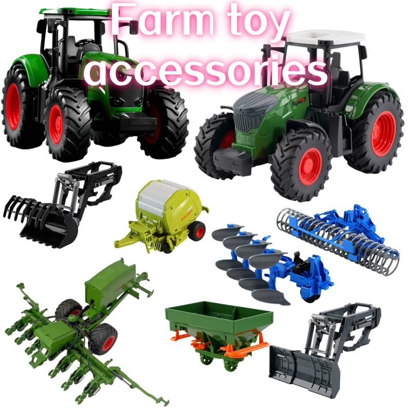 Kids Toys Return Gift - 1:24 Ölçekli Ataletli Çiftlik Traktörü, Çıkarılabilir
