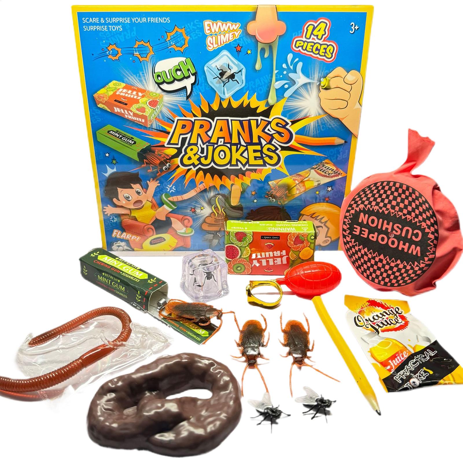 Kids Toys In Wholesale - SpookyPrank Seti Uçan Sakız Osuruk Pedi