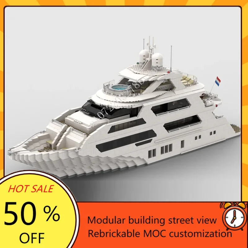 Kids Toys Xmas - 4657 adet özel MOC süper yat