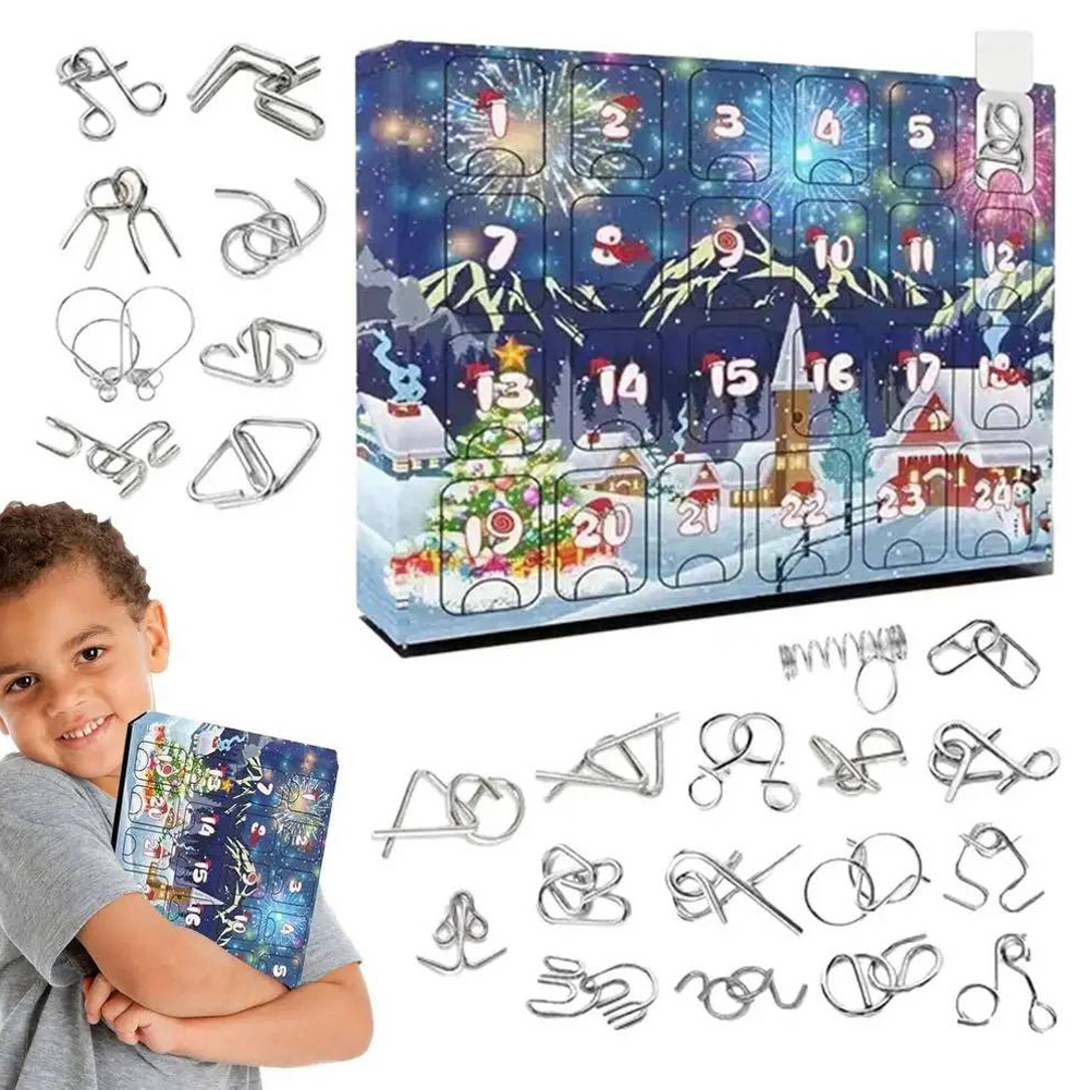 Kids Toys Xmas 2025 - 2025 Metal Ruban Kilit Bulmaca Oyuncak