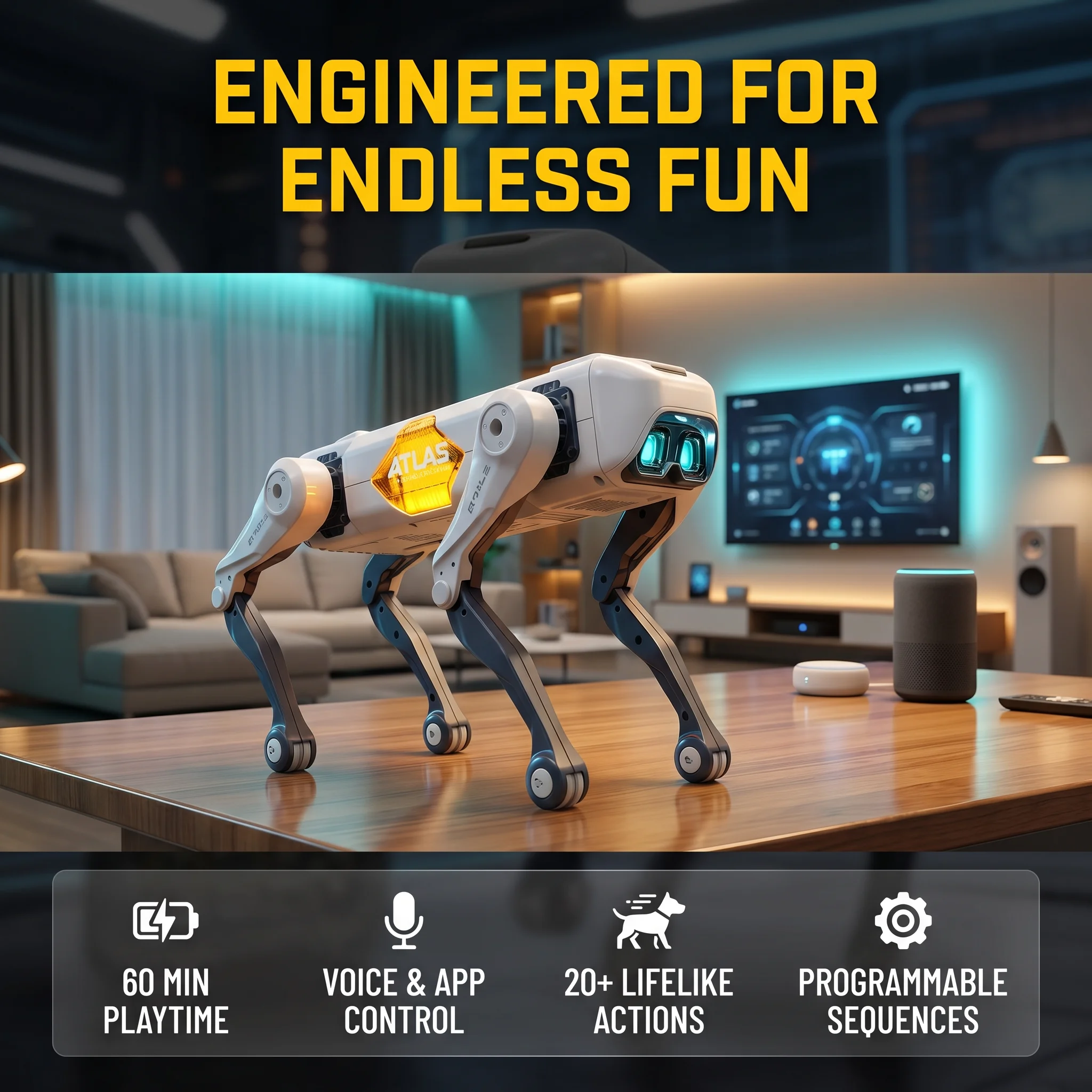 Kids Toys Animal - Yapay Zeka Akıllı Robot Köpek, Sesli