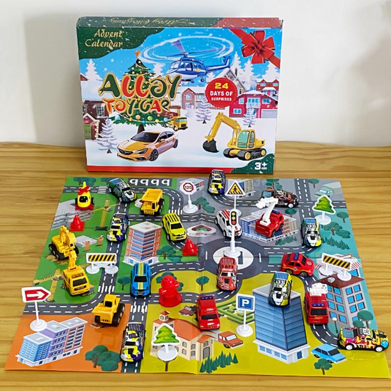 Kids Toys Xmas 2025 - 24 adet Araba Oyuncak Seti Noel