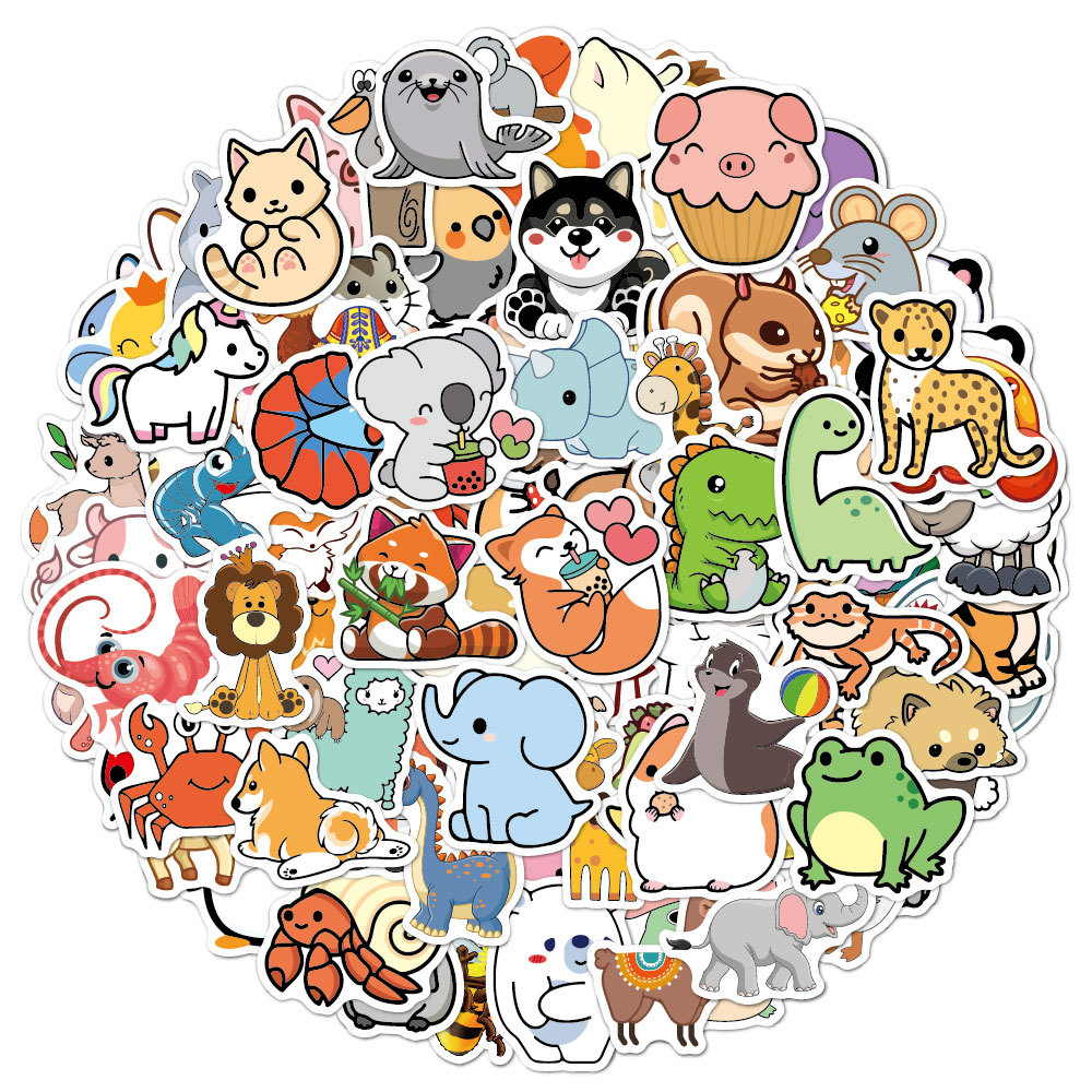 100 adet Komik Hayvan Çıkartma - Kids Toys Logo incelemesi ve fiyatı