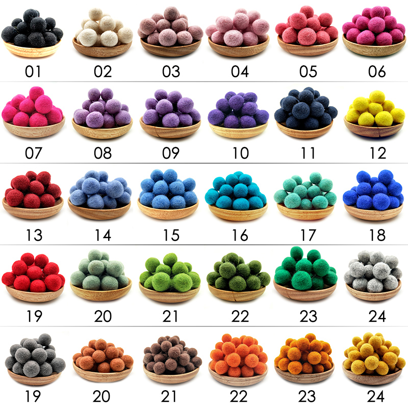10/30 adet 2 cm Yün Keçe Topla - Kids Toys In Wholesale incelemesi ve fiyatı