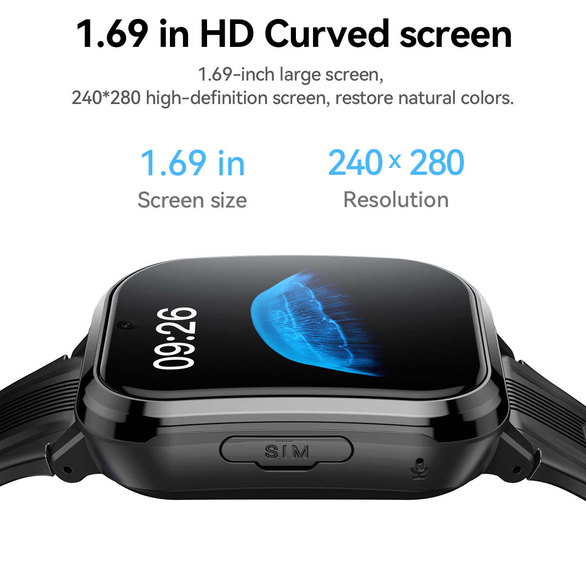 HOCO Y108 1.69 inç HD LCD Kavi - Kids Smartwatch Gps incelemesi ve fiyatı